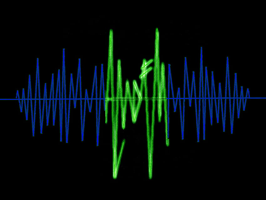 acidfm waveform.jpg, radio, rumore, onda Sfondo HD