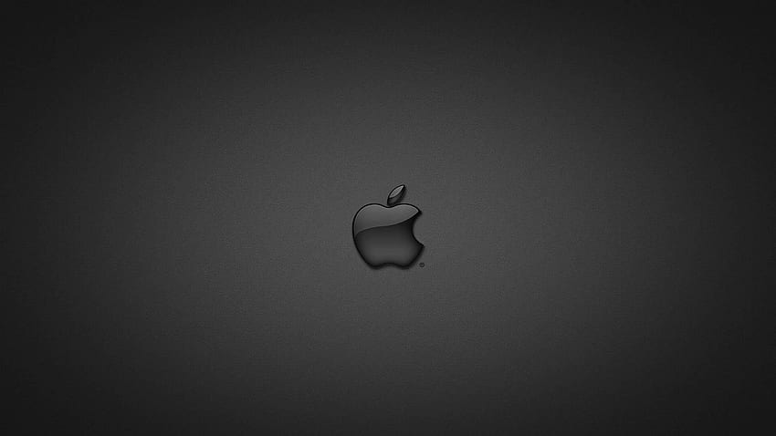 Apple iPhone preto, logotipo da Apple preto papel de parede HD