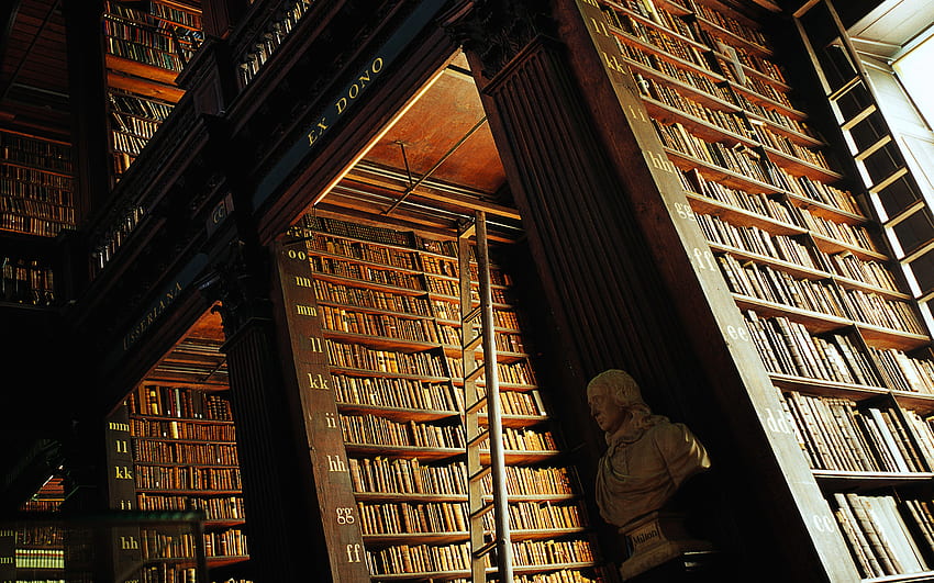 ชั้นวางไม้โอ๊ค The Long Room Trinity College Library ดับลิน ไอร์แลนด์ [] สำหรับ มือถือ และแท็บเล็ตของคุณ สำรวจธีมห้องสมุด ธีมห้องสมุด, ห้องสมุด, แล็ปท็อปห้องสมุด วอลล์เปเปอร์ HD