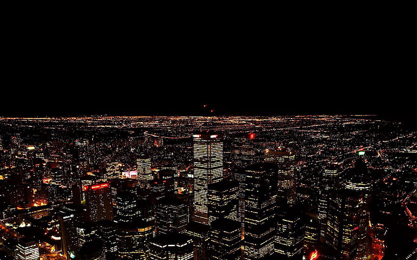 Städte, Nacht, Stadt, Blick von oben, Glanz, Licht HD-Hintergrundbild