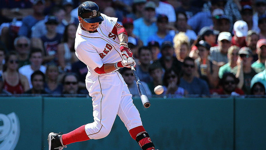 Download Intensity Unleashed - Mookie Betts in Action Wallpaper