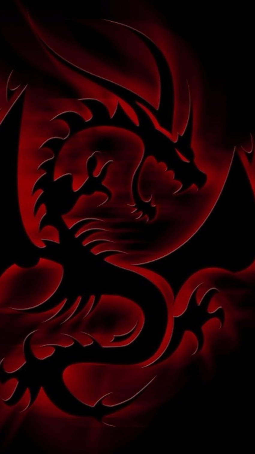 Black And Red, Dragon HD phone wallpaper