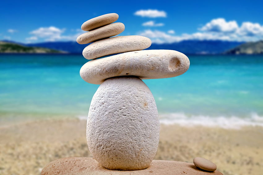 Equilibrio Zen Stones, Equilibrio Zen fondo de pantalla