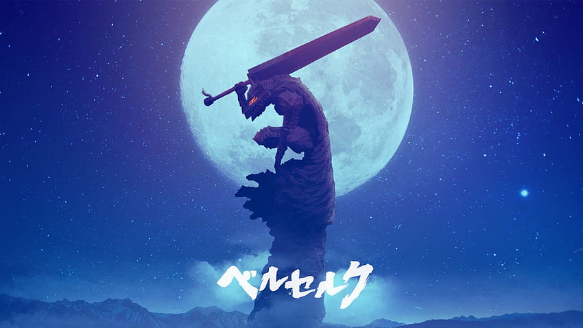 Anime Berserk Sword Shadow Warrior Guts (Berserk) Moon, Berserk Scenery Sfondo HD