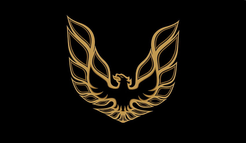 Czarne tło logo Phoenix Pontiac Firebird Tapeta HD