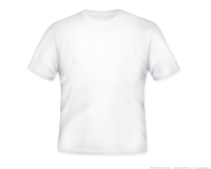 Weiße T-Shirt-Vorlage PSD Weiße T-Shirt-Vorlage, Weiße T-Shirt-Vorlage und Weiße T-Shirt-Vorlage, Weißes T-Shirt HD-Hintergrundbild