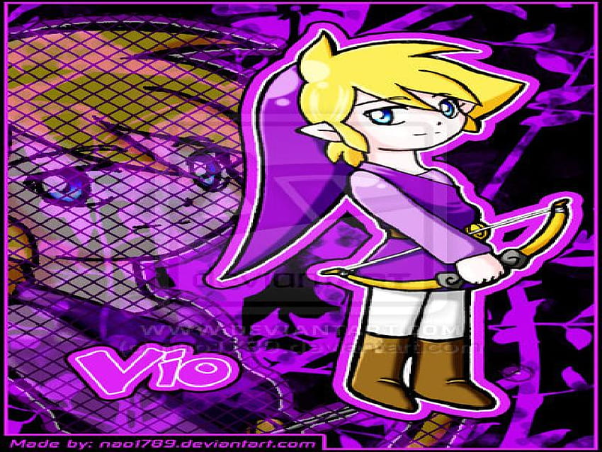 Vio, purple, video games, zelda, four swords HD wallpaper
