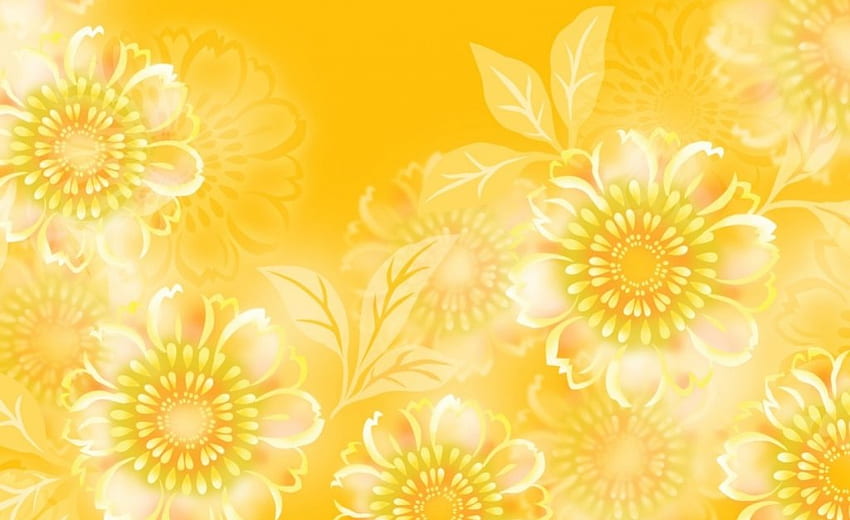 Żółte kwiaty, kwiaty, żółte Tapeta HD