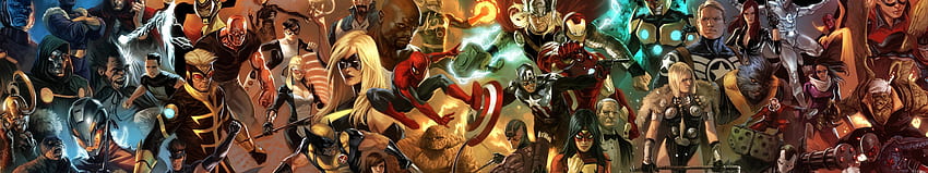 Avengers: Heroic Age by Marko Djurdjevic [4550 x 853] : HD wallpaper