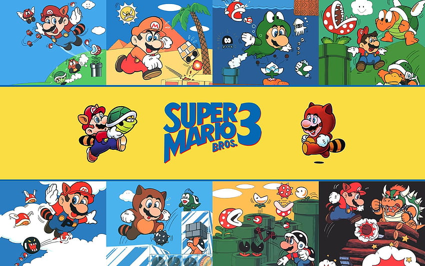 Super Mario Bros. 3 : เกมย้อนยุค, Nintendo Mario วอลล์เปเปอร์ HD