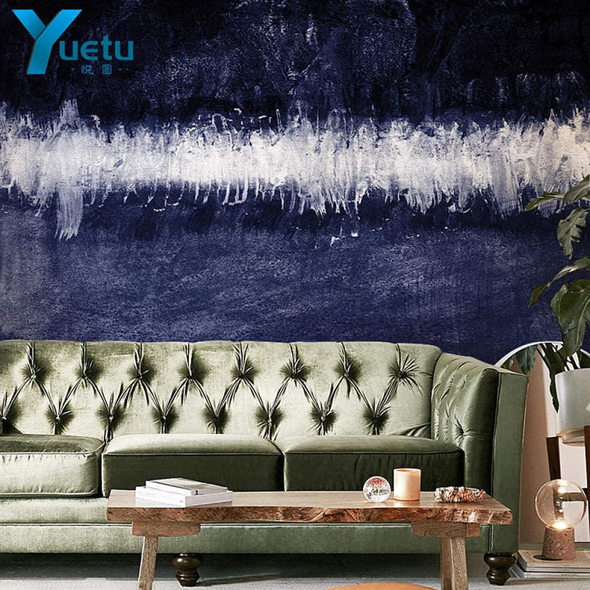 Nordic Retro Hand Painted Black And White Graffiti Hotel Living Room Tv Background Seamless Custom Mural Wall Covering 250175Cm: Home Improvement HD phone wallpaper