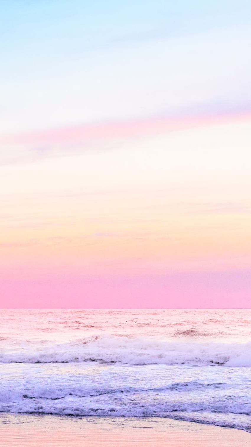 Pink Girly Beach (Página 1), Cute Girly Ocean Papel de parede de celular HD
