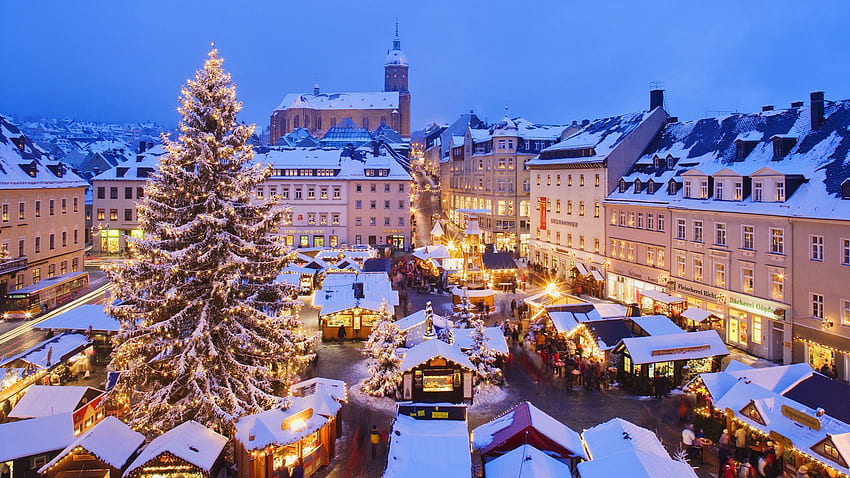 都市, クリスマス, 広場, ドイツ, 地域, 市場 高画質の壁紙