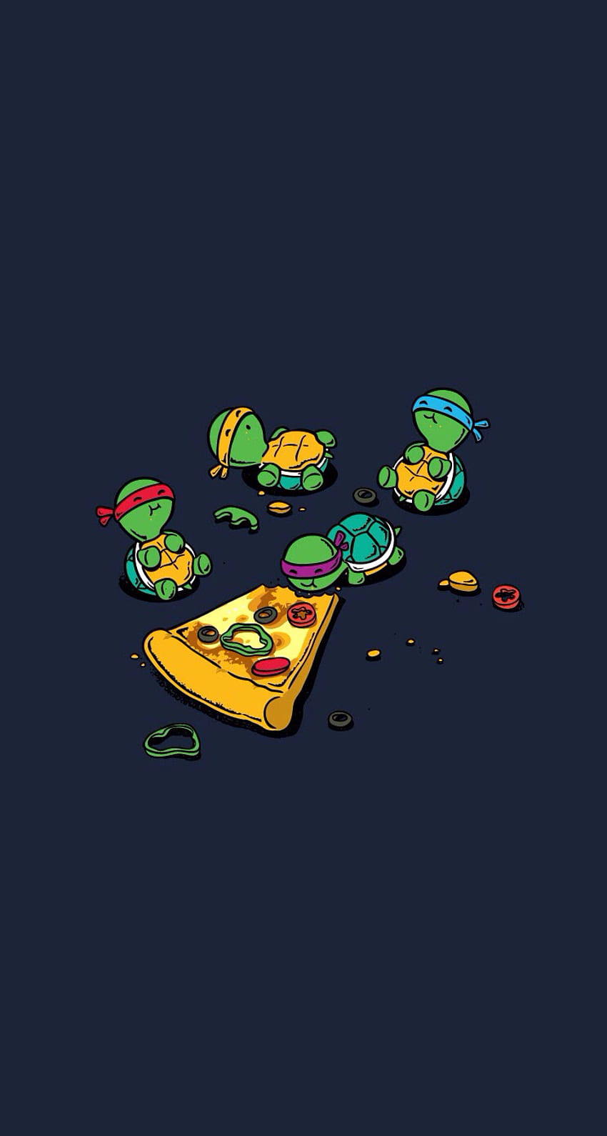 Teenage Mutant Ninja Turtles TMNT je pizzę na telefony Tapeta na telefon HD