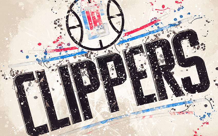 Los Angeles Clippers, , grunge art HD wallpaper