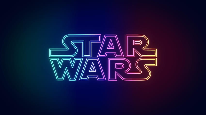 Neon StarWars [3840 x 2160]: Междузвездни войни, Цветни Междузвездни войни HD тапет