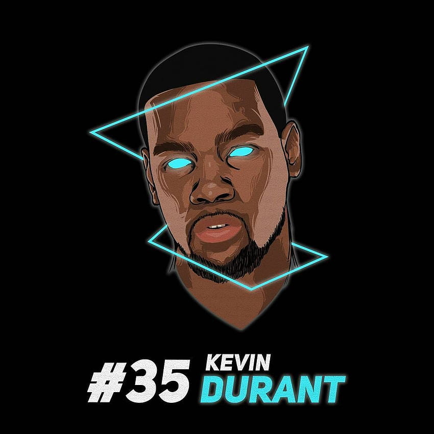neja auf durant. Kevin Durant, Basketballkunst, NBA, Kevin Durant Cartoon HD-Handy-Hintergrundbild