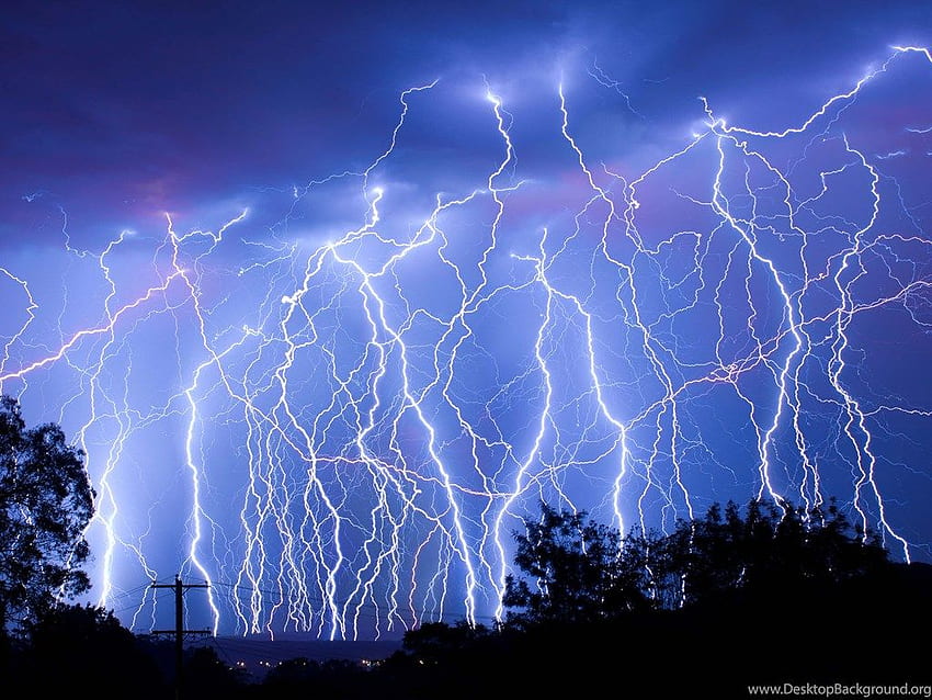 Lightning Bolt Background, Blue Lightning Bolt HD wallpaper