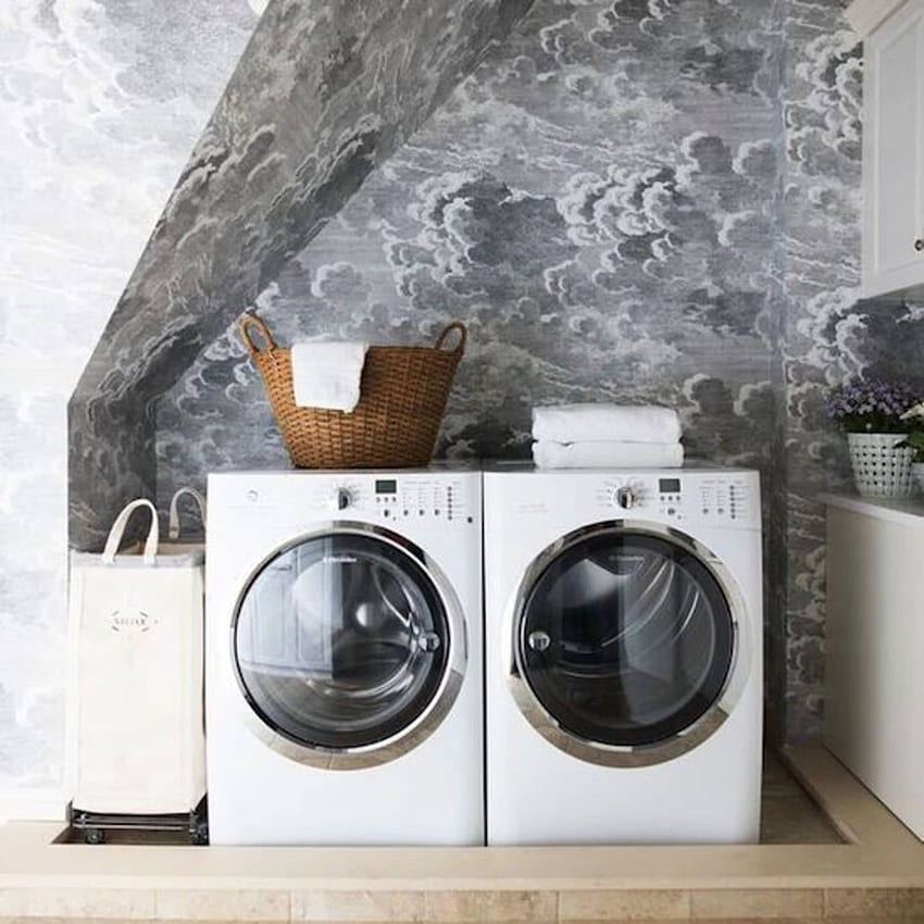 Black & White Done Right: Little Laundry Rooms with Big Style