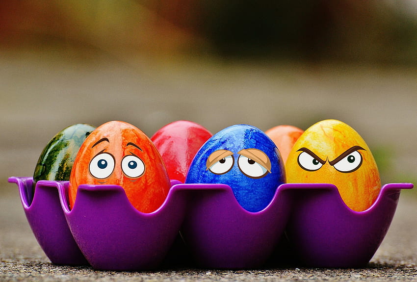 Feiertage, Eier, Ostern, Augen, Emotionen HD-Hintergrundbild