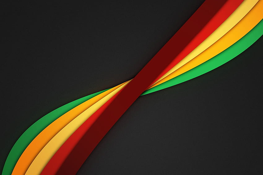 Minimalistic rainbows dark background color spectrum twisted clean, Color Swag HD wallpaper