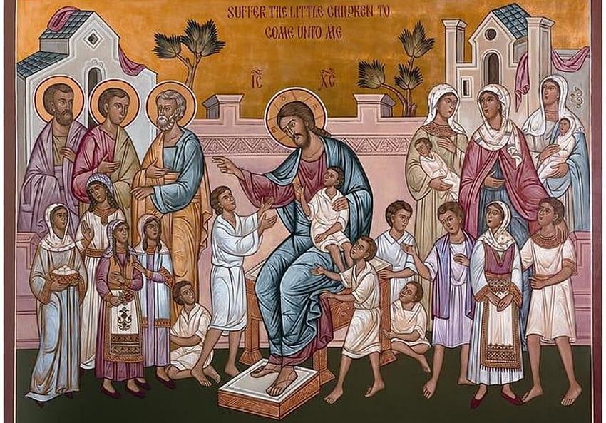 Yesus dan Anak-anak, Kristus, anak-anak, Yesus, orang-orang Wallpaper HD