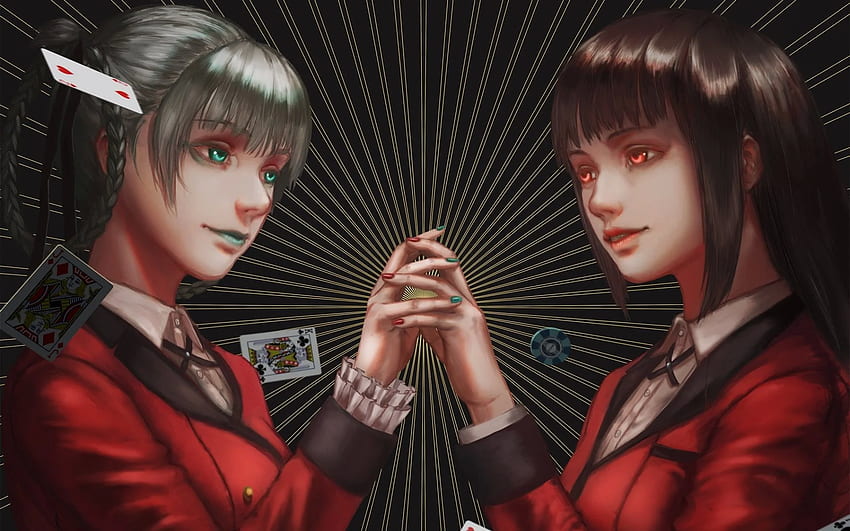 Kakegurui Yumeko Mary Kirari Anime Mangá Hd Impressão Parede