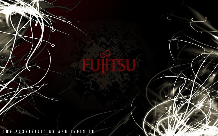 Fujitsu-Computerhintergrund. Computer HD-Hintergrundbild