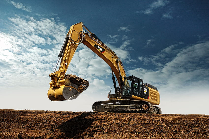 Macchine da costruzione Caterpillar di Finning UK & Ireland, Escavatore Sfondo HD
