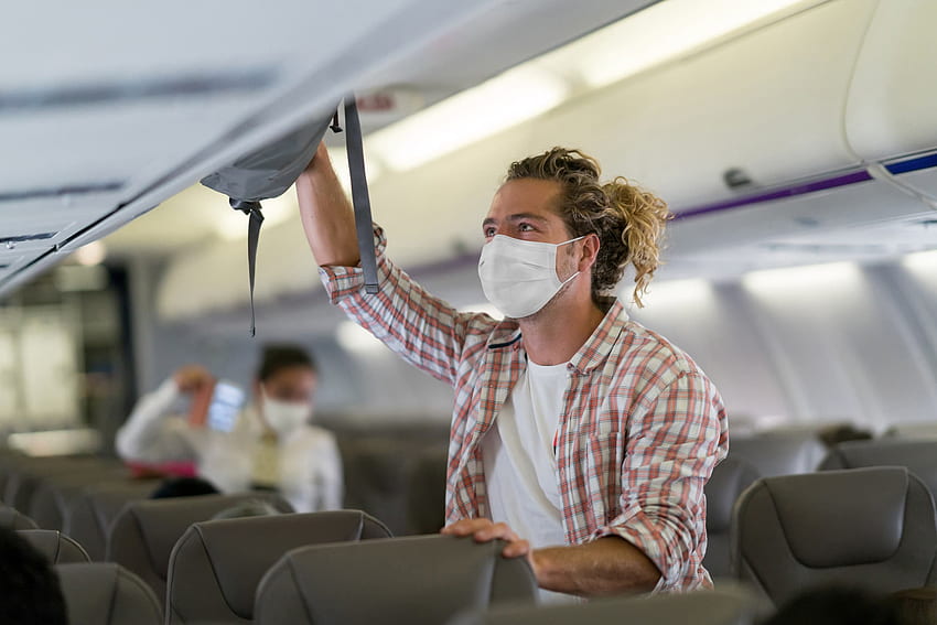 コロナウイルス：混雑したフライト、飛行機の座席に対する航空会社のポリシー 高画質の壁紙