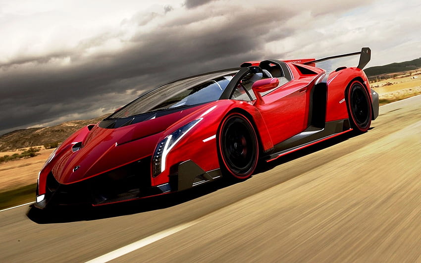สีแดงและสีดำ Lamborghini, Lamborghini, สีแดง, สีดำ, รถยนต์, Ominous วอลล์เปเปอร์ HD