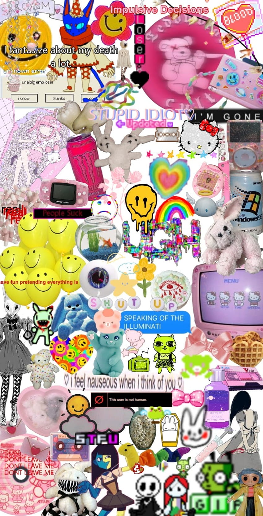 Weirdcore, nostalji, webcore, tuhaf, nostaljik, tuhaf, nostaljik, tuhaf HD telefon duvar kağıdı