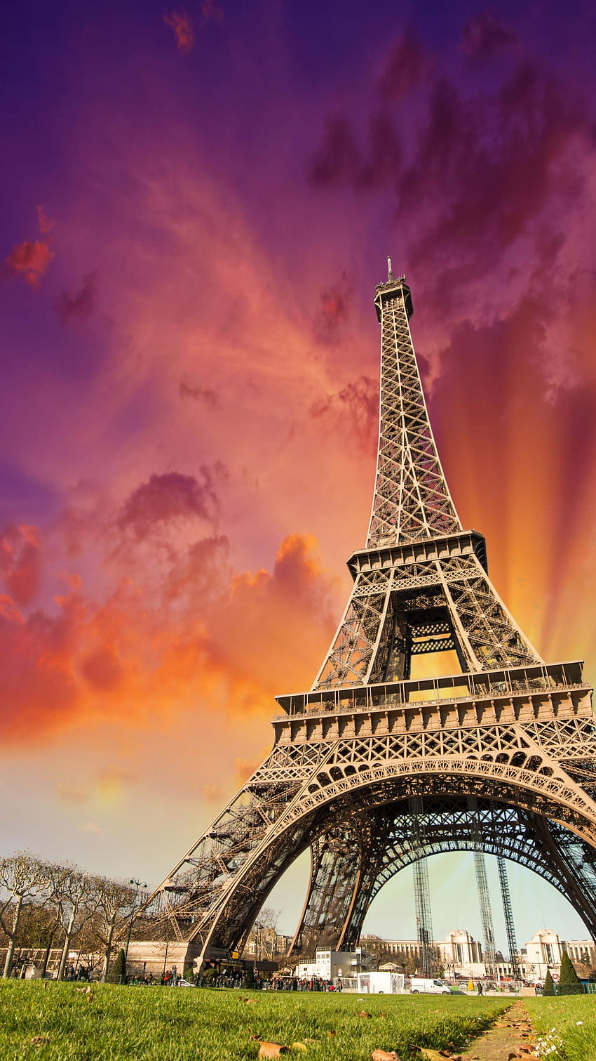 Torre Eiffel, París, Francia, Turismo, Viajes - Torre Eiffel, Torre Eiffel rosa fondo de pantalla del teléfono