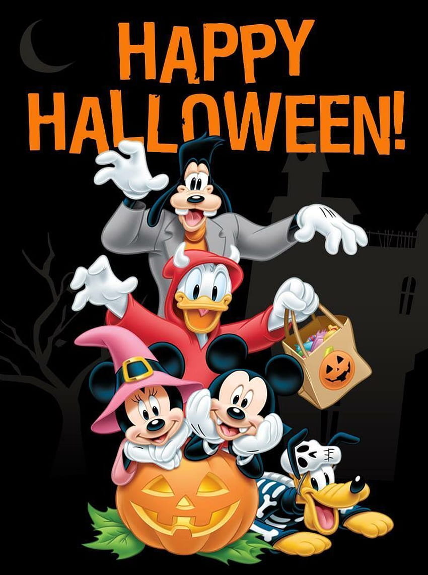 Citations et légendes d'Halloween de Disney pour Instagram, Mickey Pumpkin Fond d'écran de téléphone HD
