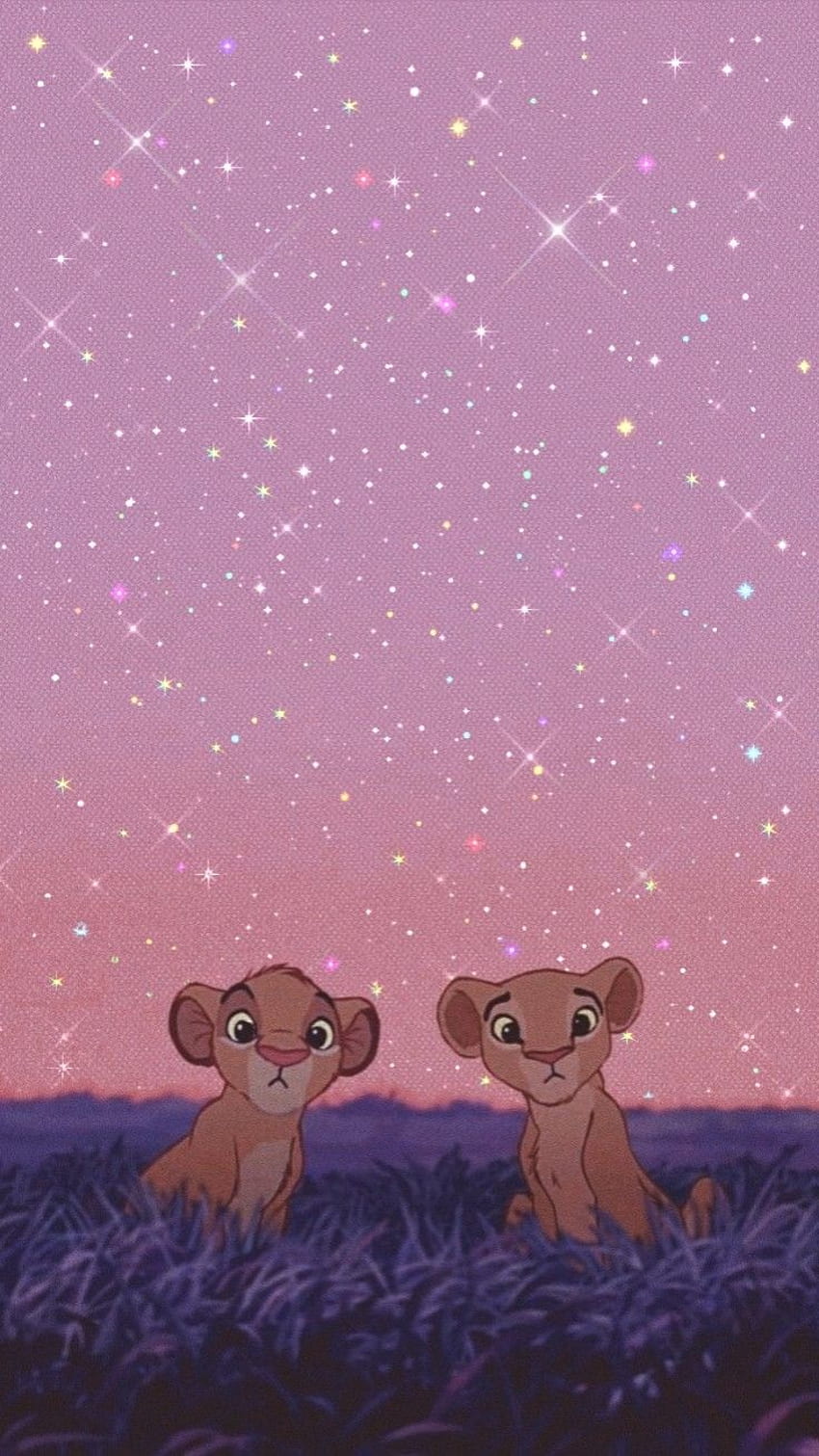 Simba and Nala glitter ♡ en 2021. Disney , Cartoon iphone, Cute disney y Simba Cute Disney iPhone fondo de pantalla del teléfono