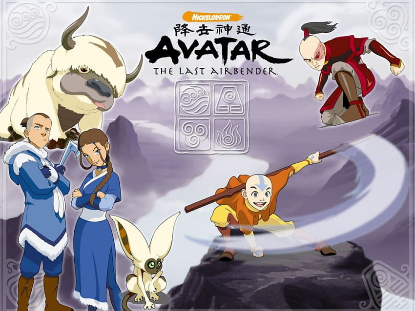 Avatar:- The Last Airbender, prince zuko, aang, zuko, katara, appa, last airbender, avatar, momo HD wallpaper