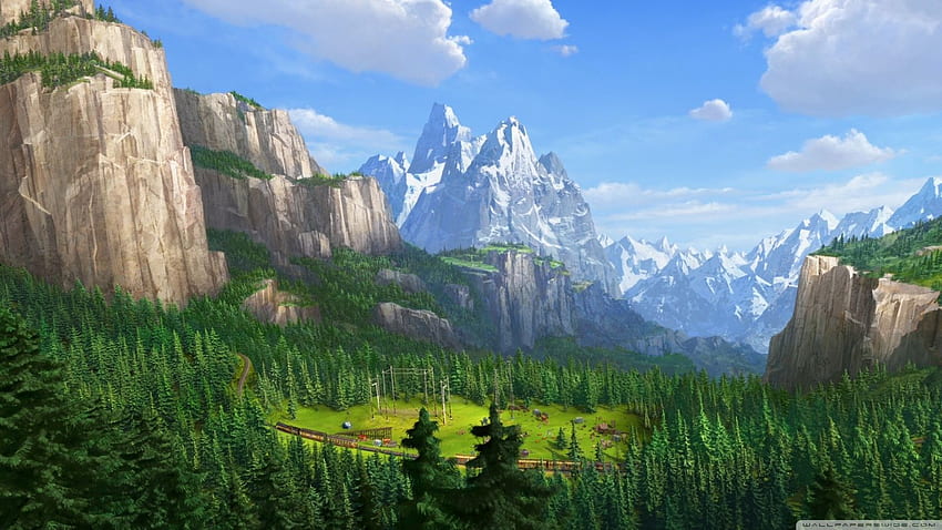 Madagascar 3 Europe's Most Wanted Landscape ❤, Disney Scenery HD wallpaper