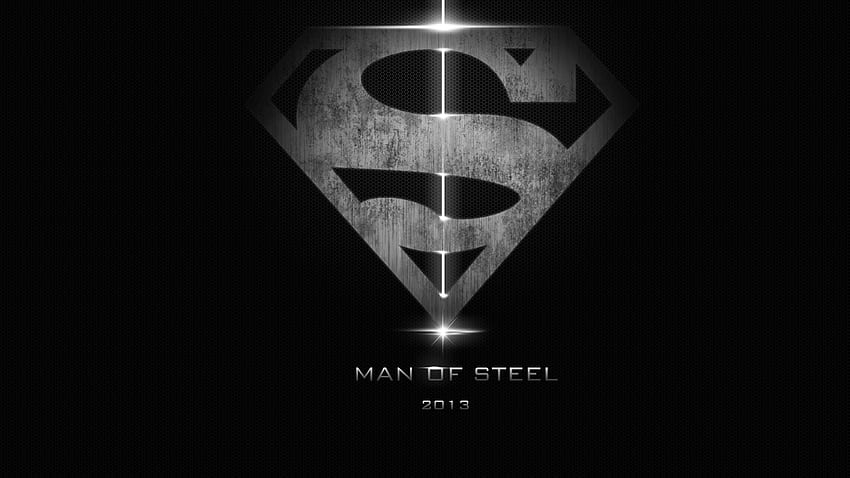 Superman Man of Steel Dark Logo Exclusive 1904 [] na telefon komórkowy i tablet. Poznaj Mrocznego Supermana. Superman, Superman i Batman Tapeta HD