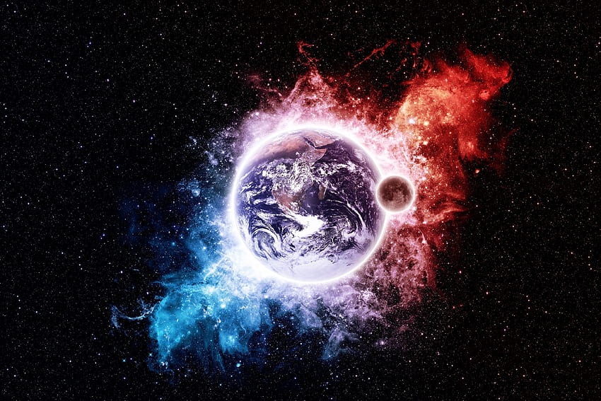Earth, space, artwork HD wallpaper
