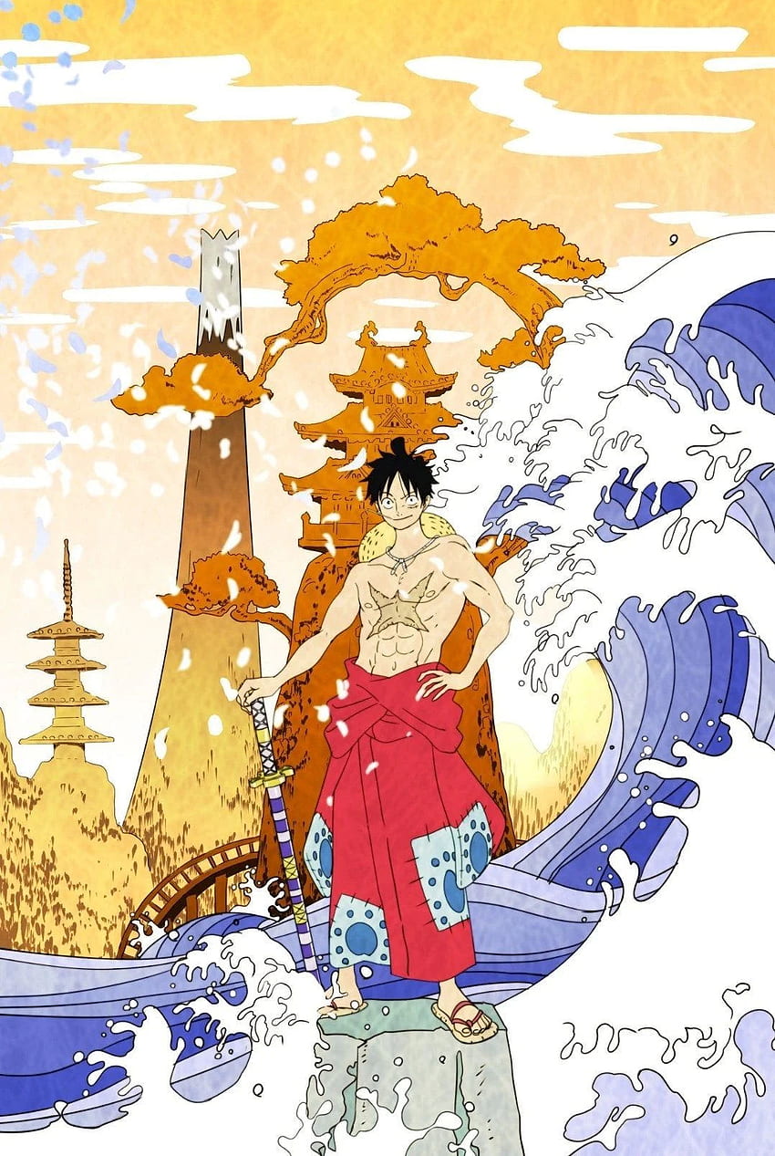 Ilustrasi Wano oleh animator Takashi Kojima Devilman Crybaby, One Piece Wano wallpaper ponsel HD