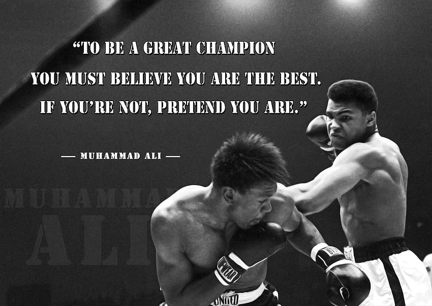 Glowvia Inspiring Quotes To Be A Great Champion Muhammad Ali Frames. Wall Poster With Frame. Motivational Posters (13 Inch X 19 Inch, Synthetic Wood + Acrylic Glass) : Home & Kitchen HD wallpaper