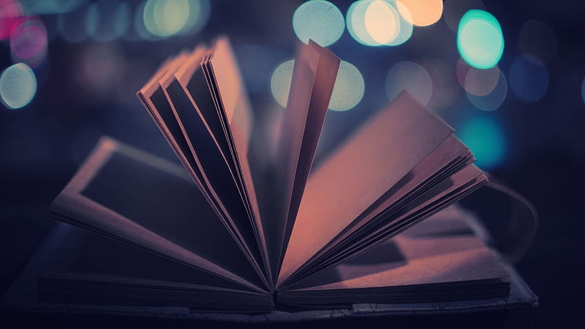 Book Pages, Bokeh Lights, , Mood, - Books, Vintage Book Pages HD wallpaper