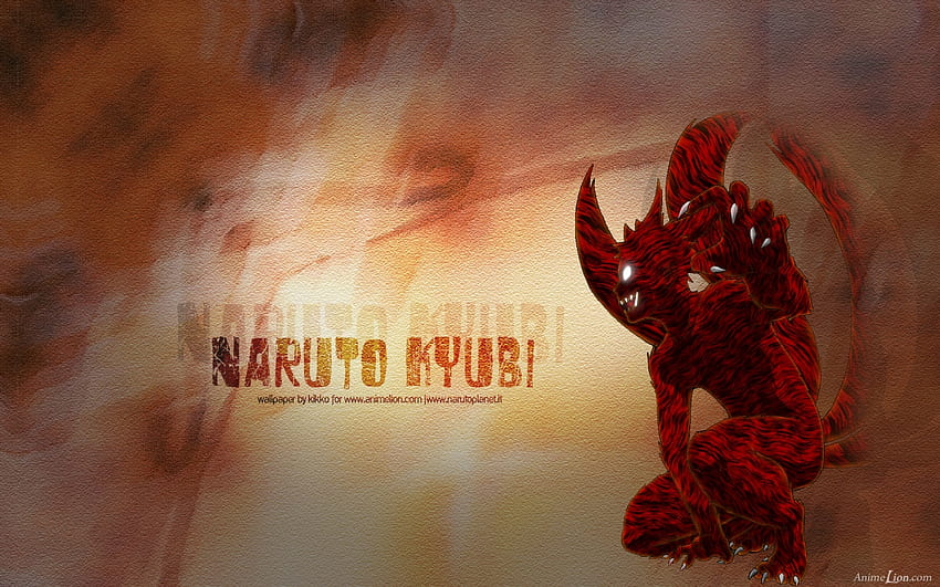 anime naruto kyuubi quatro caudas, kyuubi, caudas, anime, quatro, naruto papel de parede HD