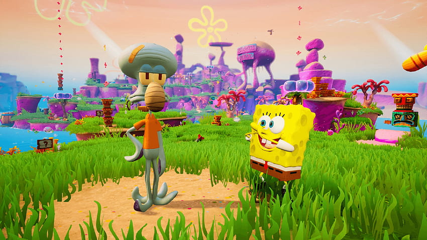 Recensione: SpongeBob SquarePants: Battle for Bikini Bottom Rehydrated - Un remake fedele e spugnoso, Jellyfish Fields Sfondo HD