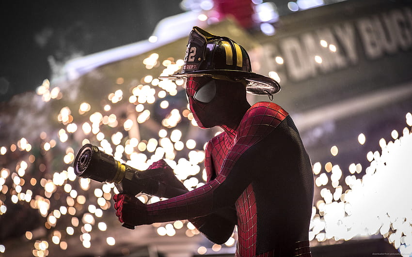 Spider-Man Firefighter for HD wallpaper