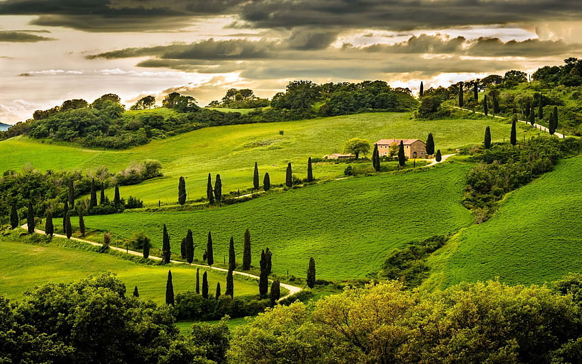 Umbria italy landscape HD wallpaper