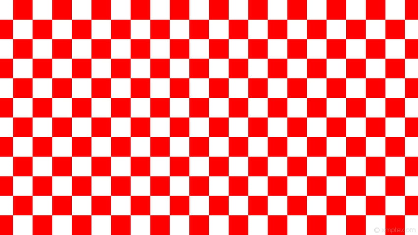 Red and White Checkered HD wallpaper