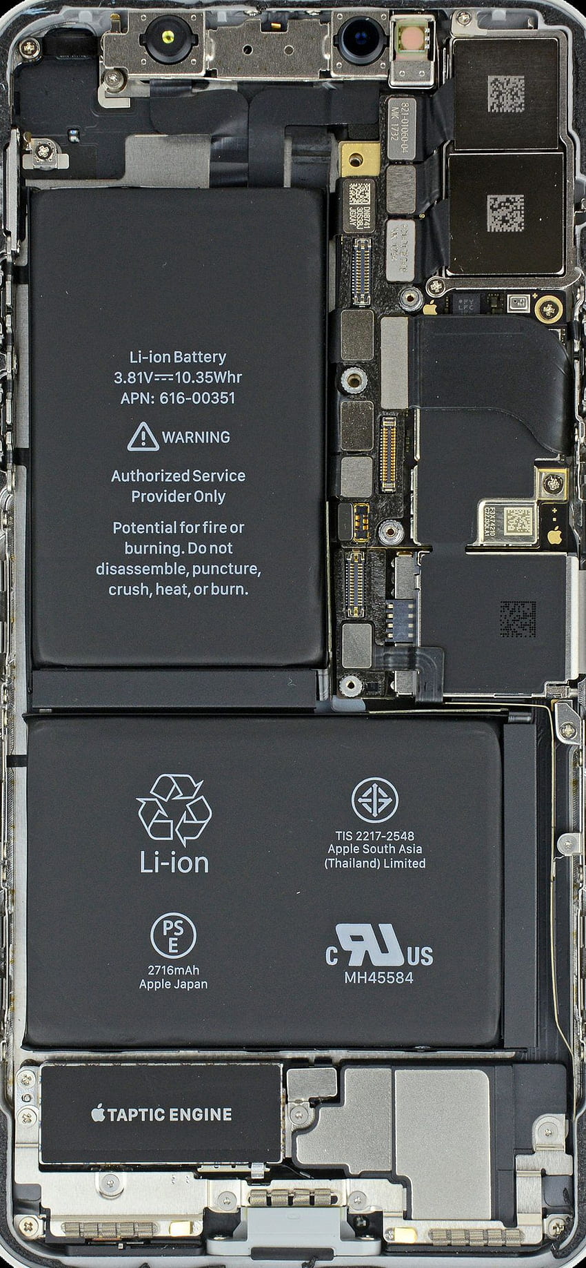 These show what's inside your iPhone X, Transparent HD phone wallpaper