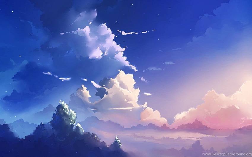 アニメの空の風景 7984 ピクセルの高さ。 背景, 審美的なアニメの空 高画質の壁紙