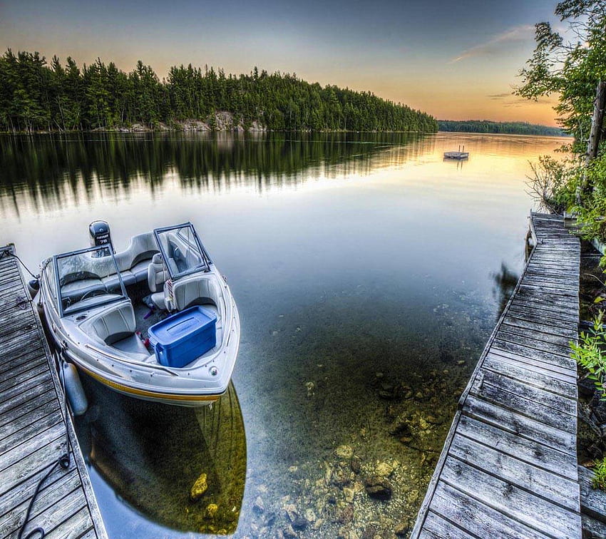 Lake Boat Dock HD wallpaper | Pxfuel